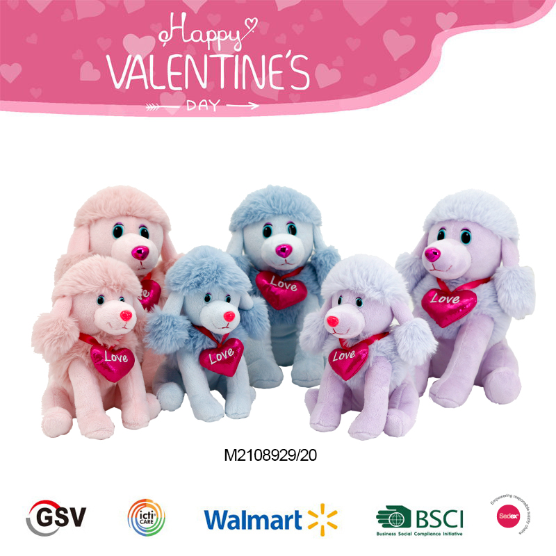 Valentine Animals Dog Gtst Plush Toy（m2108929/20）