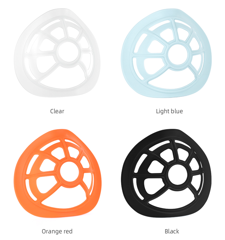 Silicone face mask frame