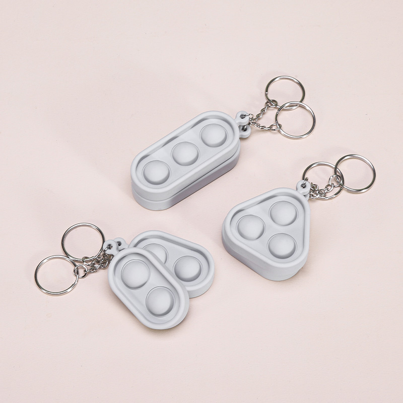 Silicone bubble keychain