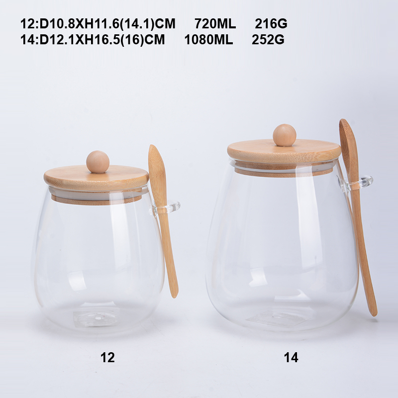 ###0 wholesale storage glass canister set glass jar with lid for candy cookie rice and spice Jars in bulk