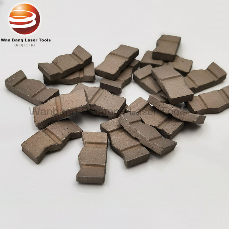 W shape diamond segment for diamond core drill bit welding and retipping