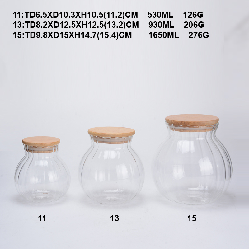 ###0 Food storage canister airtight glass jar pasta glass container with fancy ceramic lid