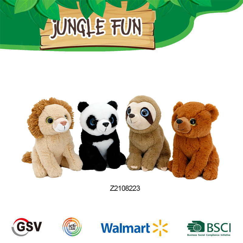 Wild Animals Lion Panda Sloth Bear Gtst Plush Toy（z2108223）