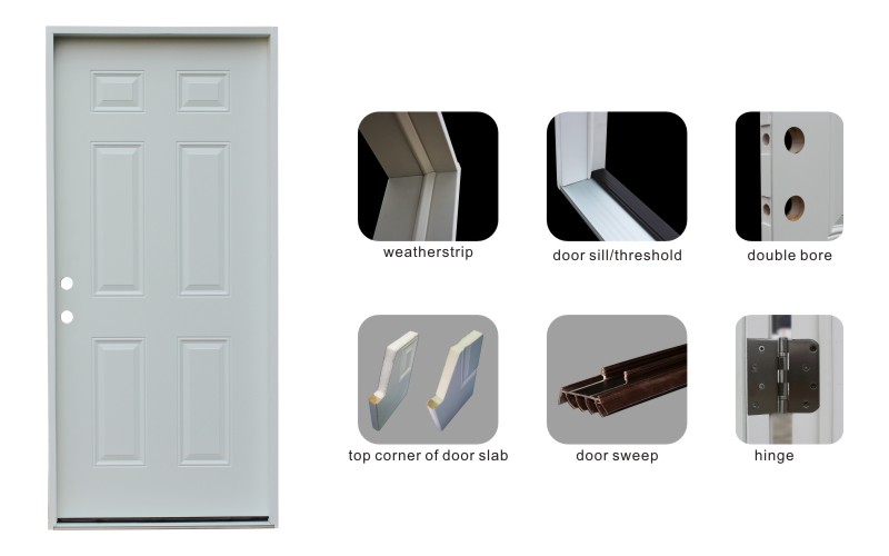 FDS-01 Prehung steel door