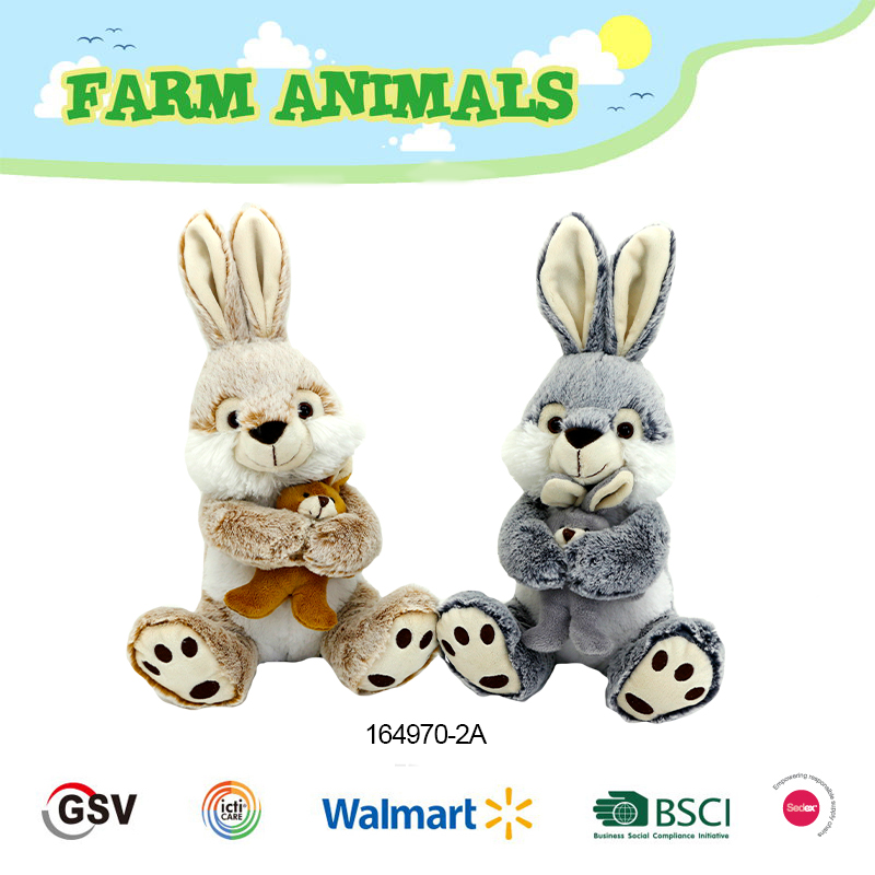 Farm Animals Rabbit Gtst Plush Toy（164970-2a）