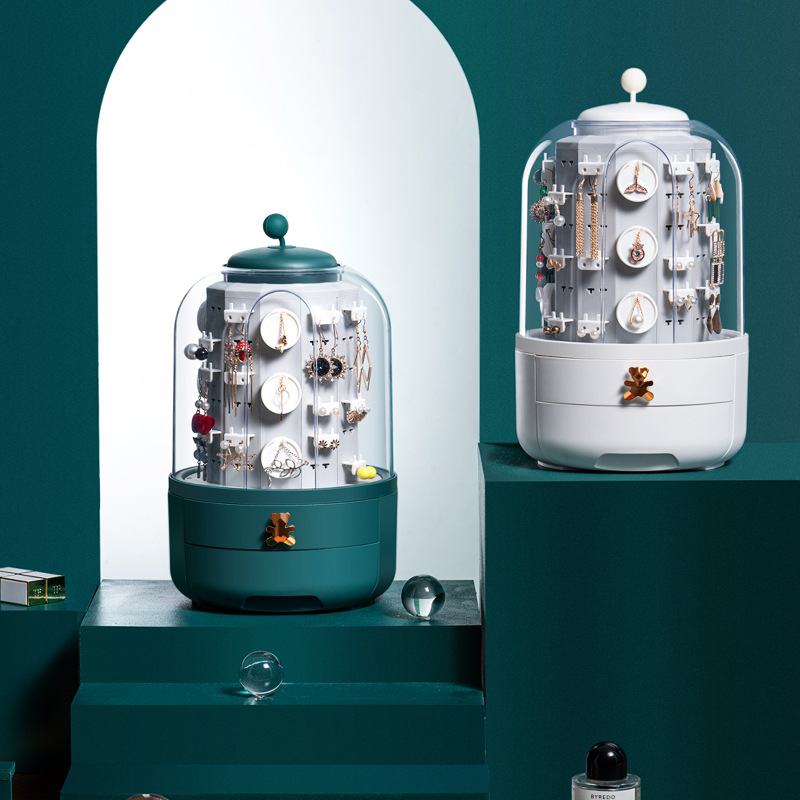 Rotate the jewelry box 360 degrees