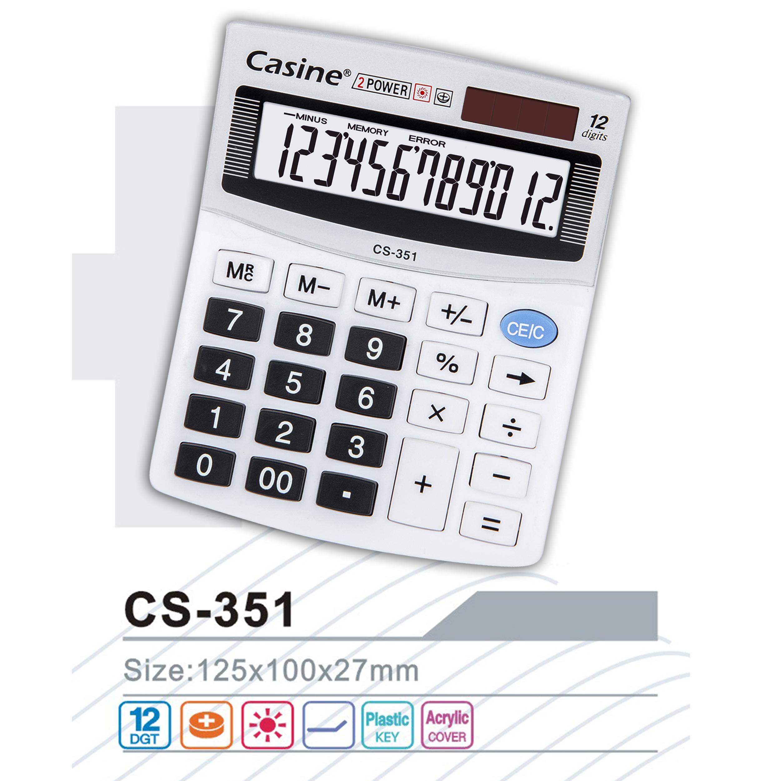 CS-351 - Casine_12-digit desktop calculator