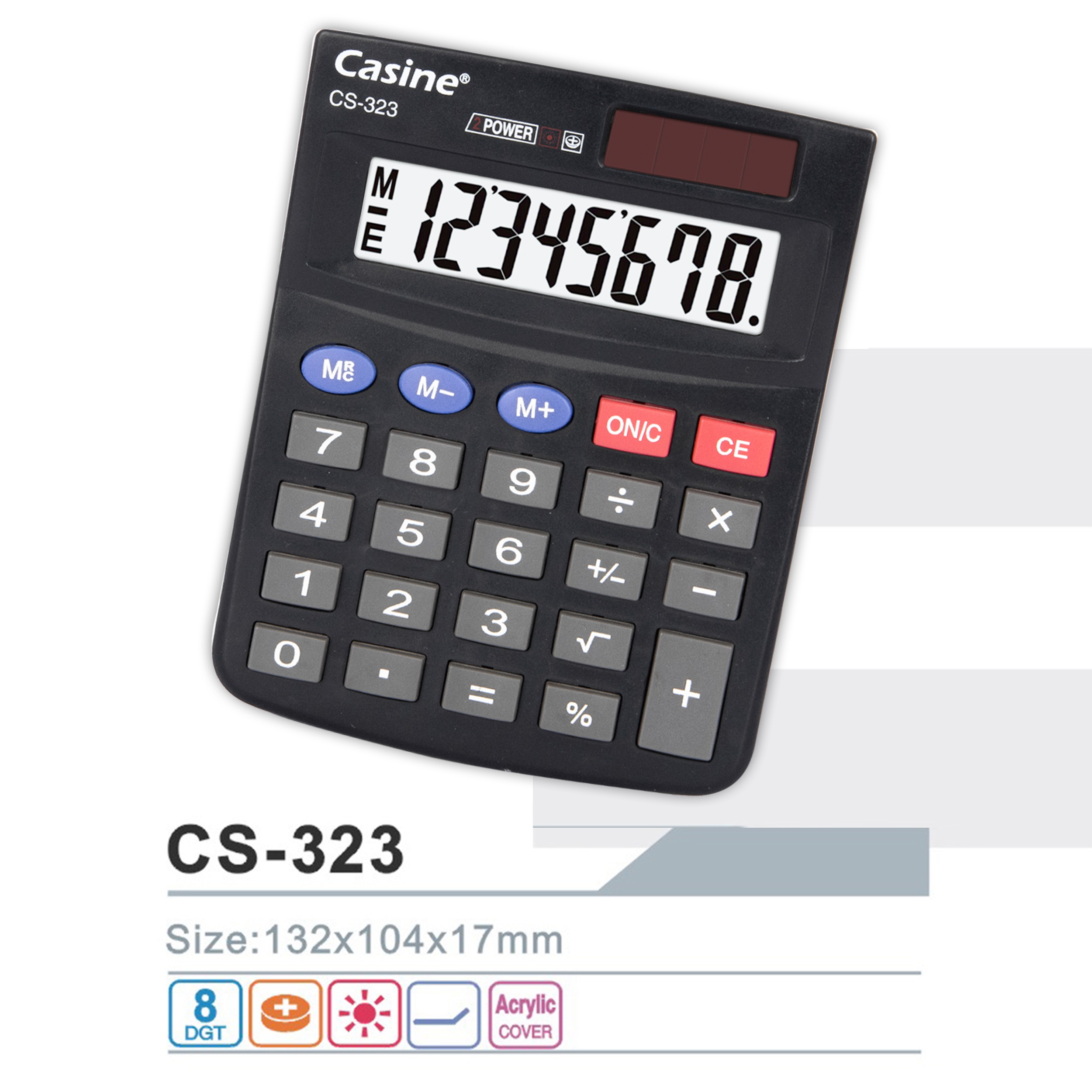 CS-323 - 8-digit mini desktop calculator - Casine