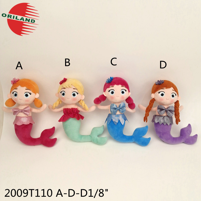 New design pretty mermaid dolls girls rag doll cute stuffed toy cloth dolls