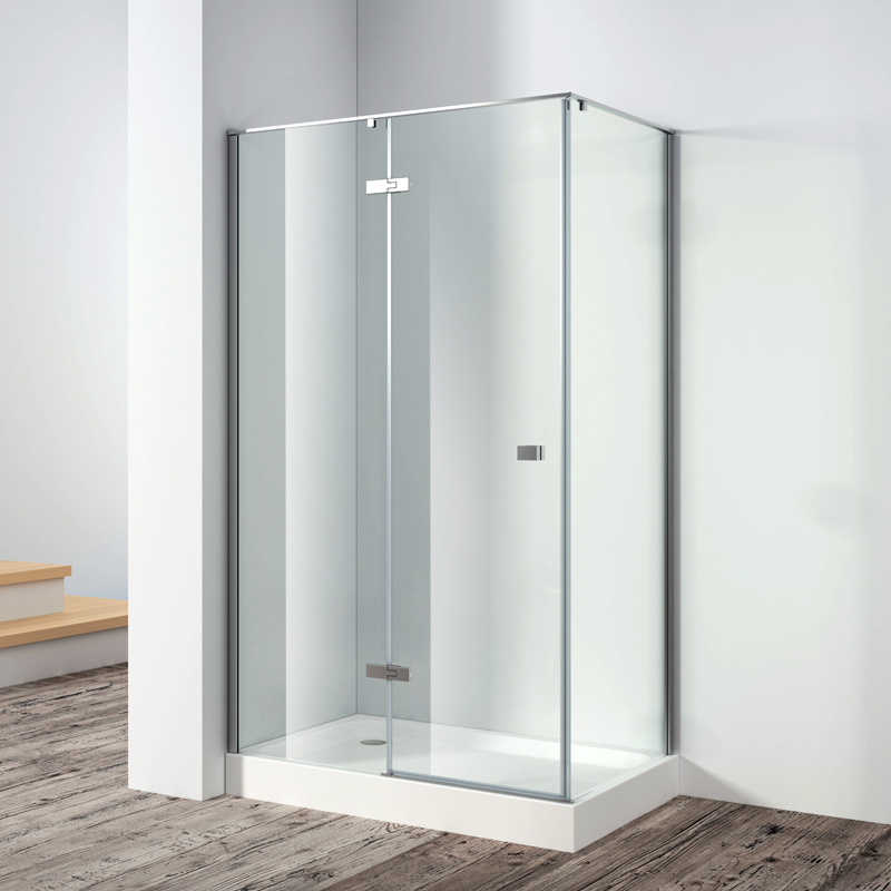 HZ-H831Rectangle/square single hinge door, chrome shower enclosure, shower glass doors