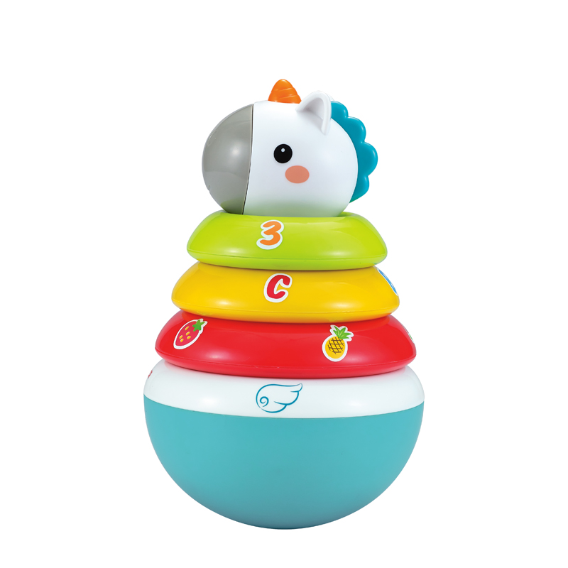 Children Baby kids Educational Plastic Toys Gift Factory OEM Infant Roly-poly Unicorn baby toys