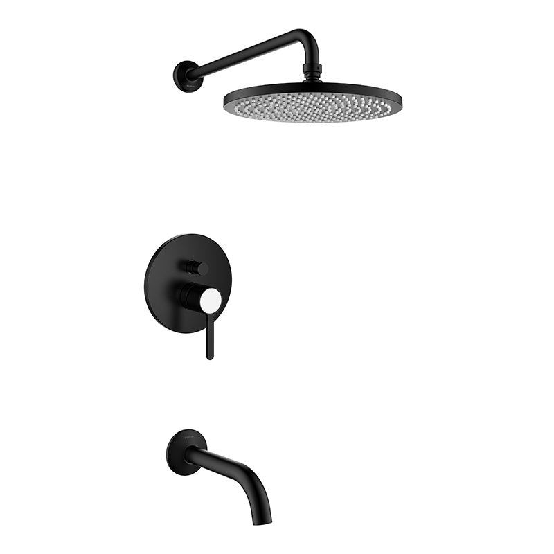 FLOVA Single lever concealed bath/shower mixer - Matt Black