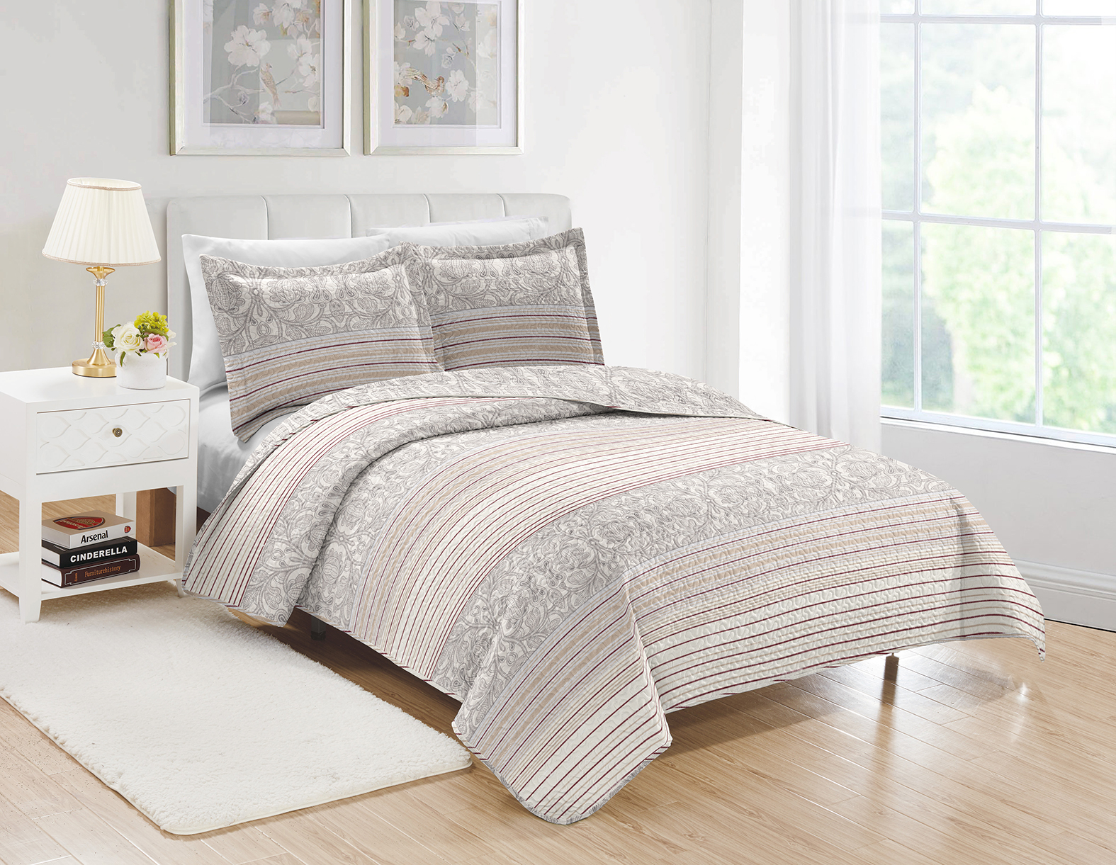 Superior Quality Cotton Or 100% Polyester Printed Bed Cover