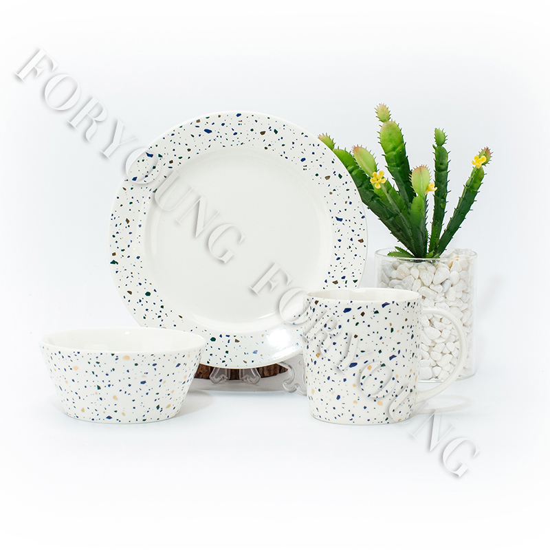 Ceramic mug gift set of 4 /2 New Bone Porcelain customized