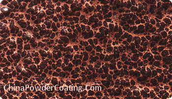 Antique copper powder coating metallic paint