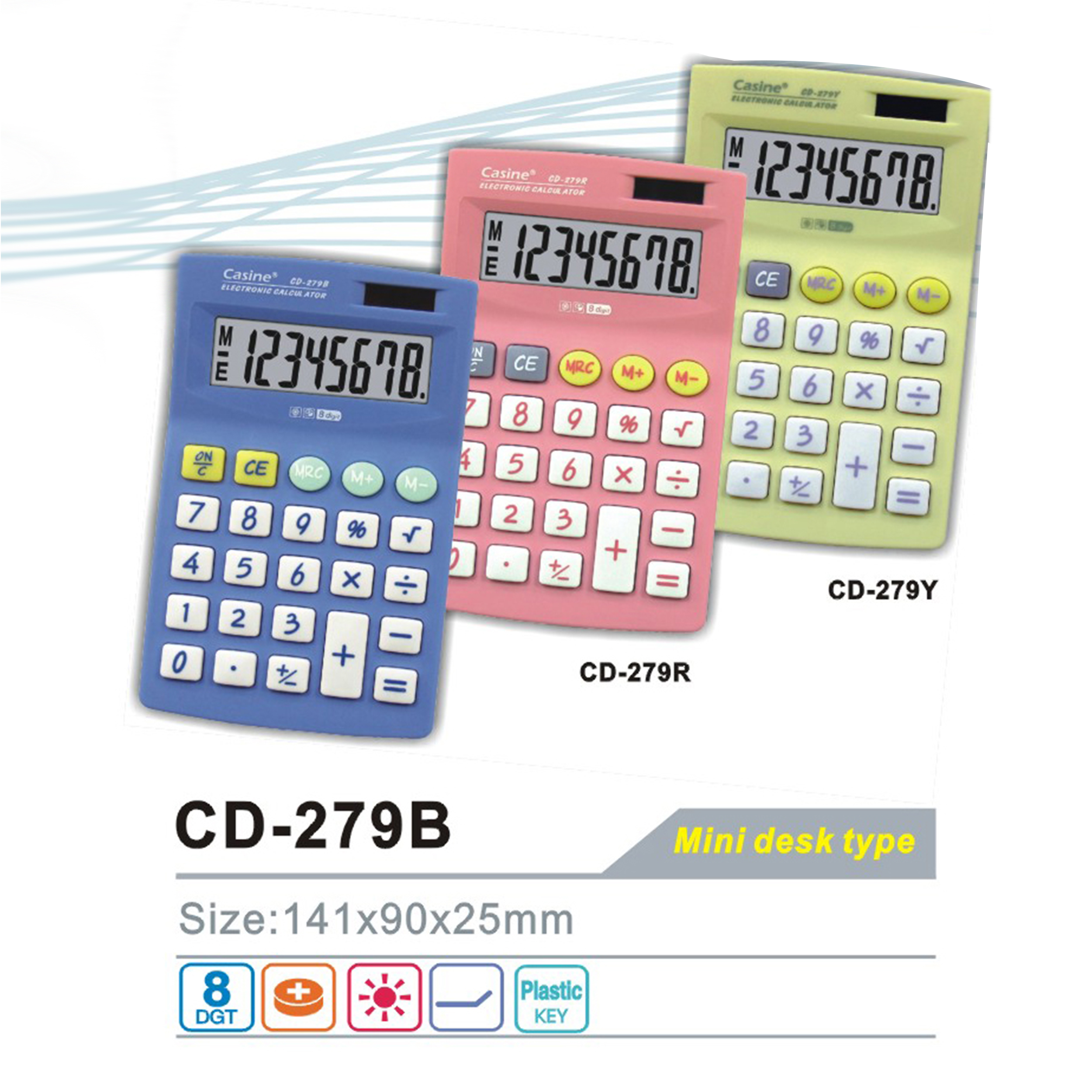 CD-279 - 8-digit mini desktop calculator - Casine