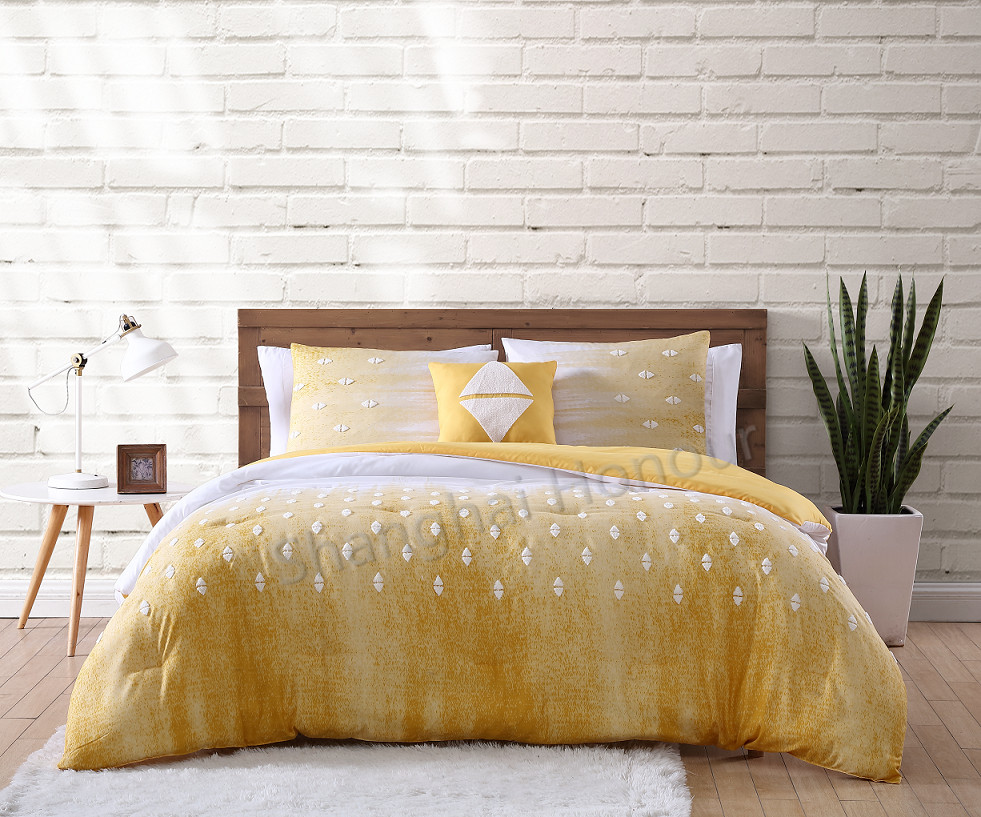 boucle tuft comforter set