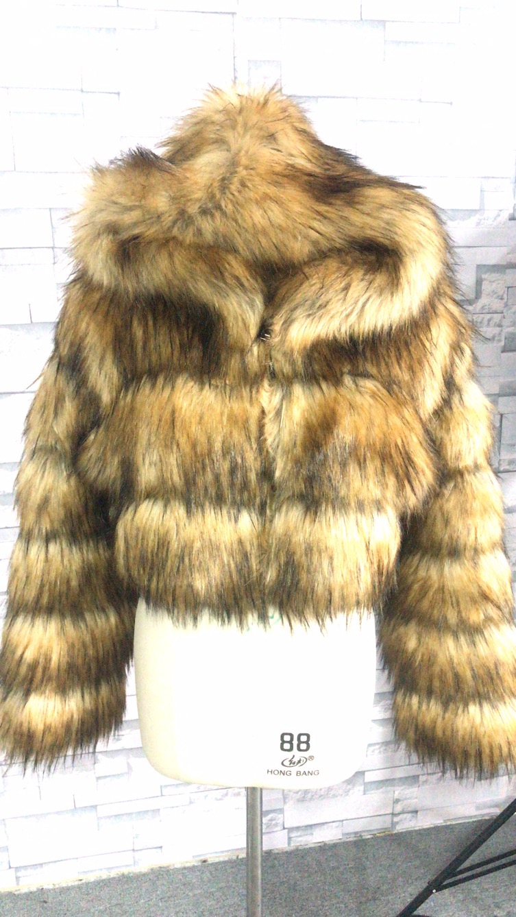 faux fur jacket with hood