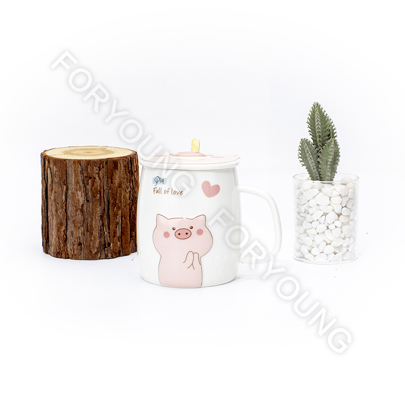 Ceramic mug gift set of 4 /2 New Bone Porcelain customized