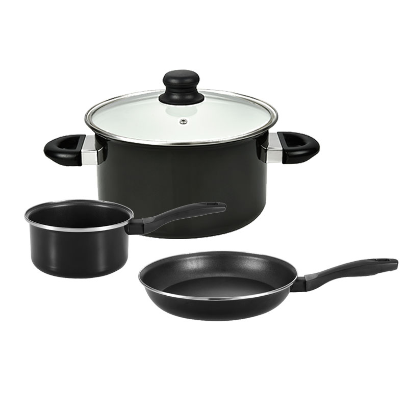 28cm Enamel non stick cookware set nonstick