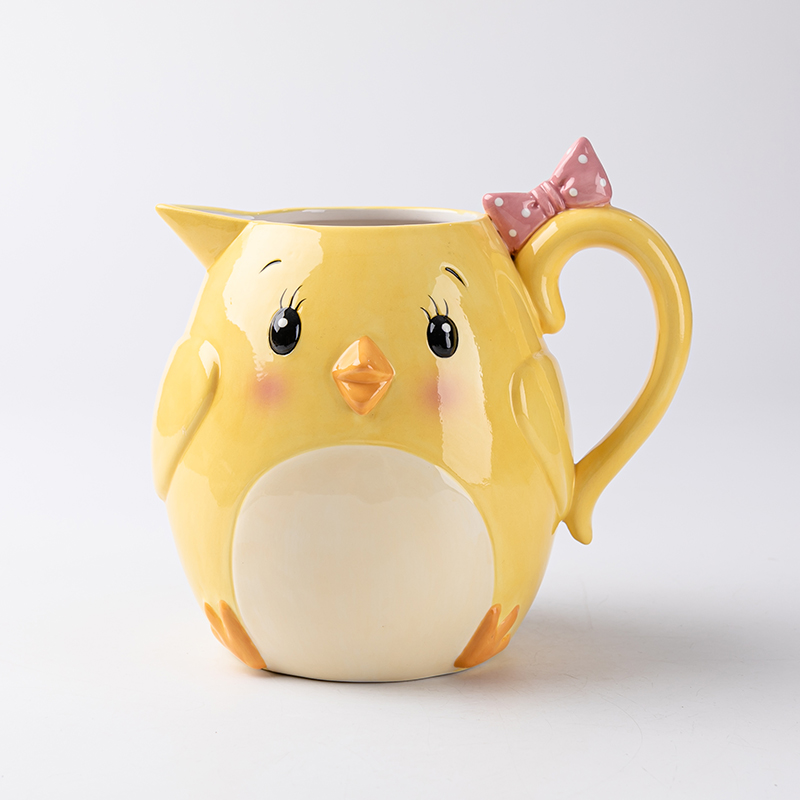 Ceramic yellow chicken series mugs