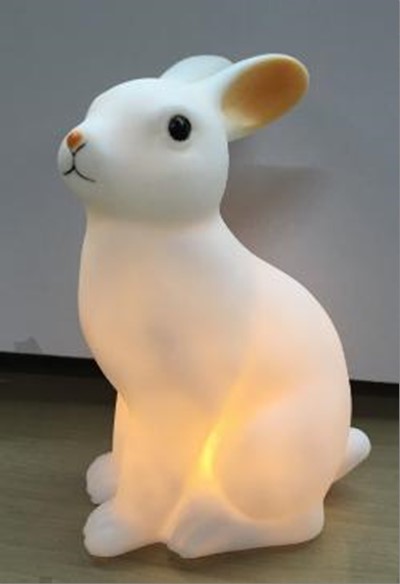 10.4*7.4*15.2cm soft pvc rabbit