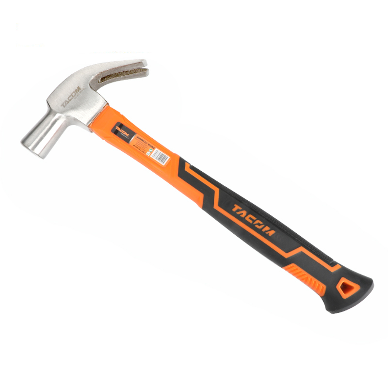 British type claw hammer with fiberglass handle