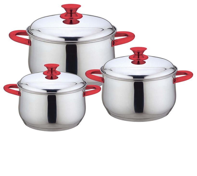 6pcs stainless steel cookware set
