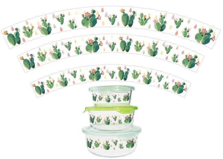 Borosilicate roundglass food container