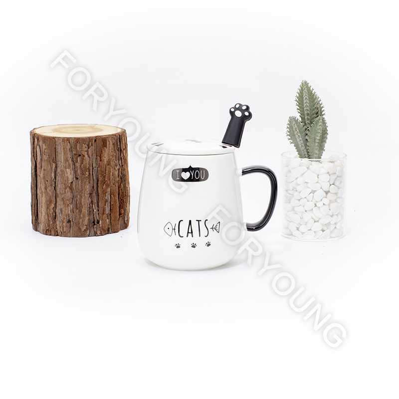 Ceramic mug gift set of 4 /2 New Bone Porcelain customized