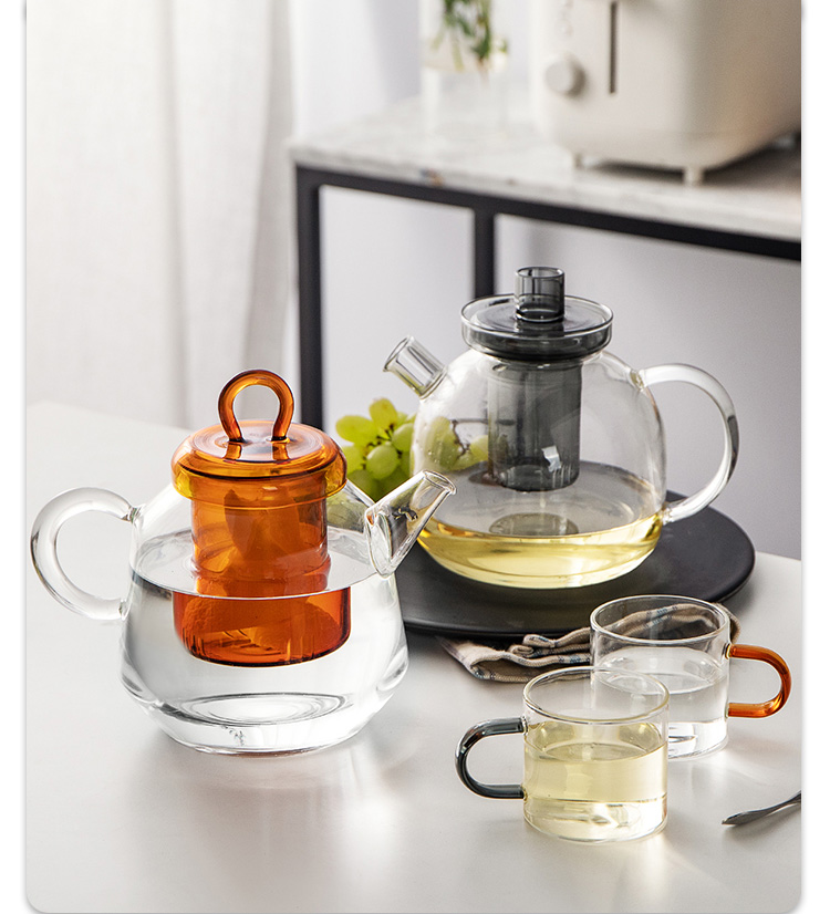 Borosilicate glass teapot