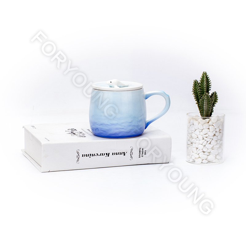 Ceramic mug gift set of 4 /2 New Bone Porcelain customized