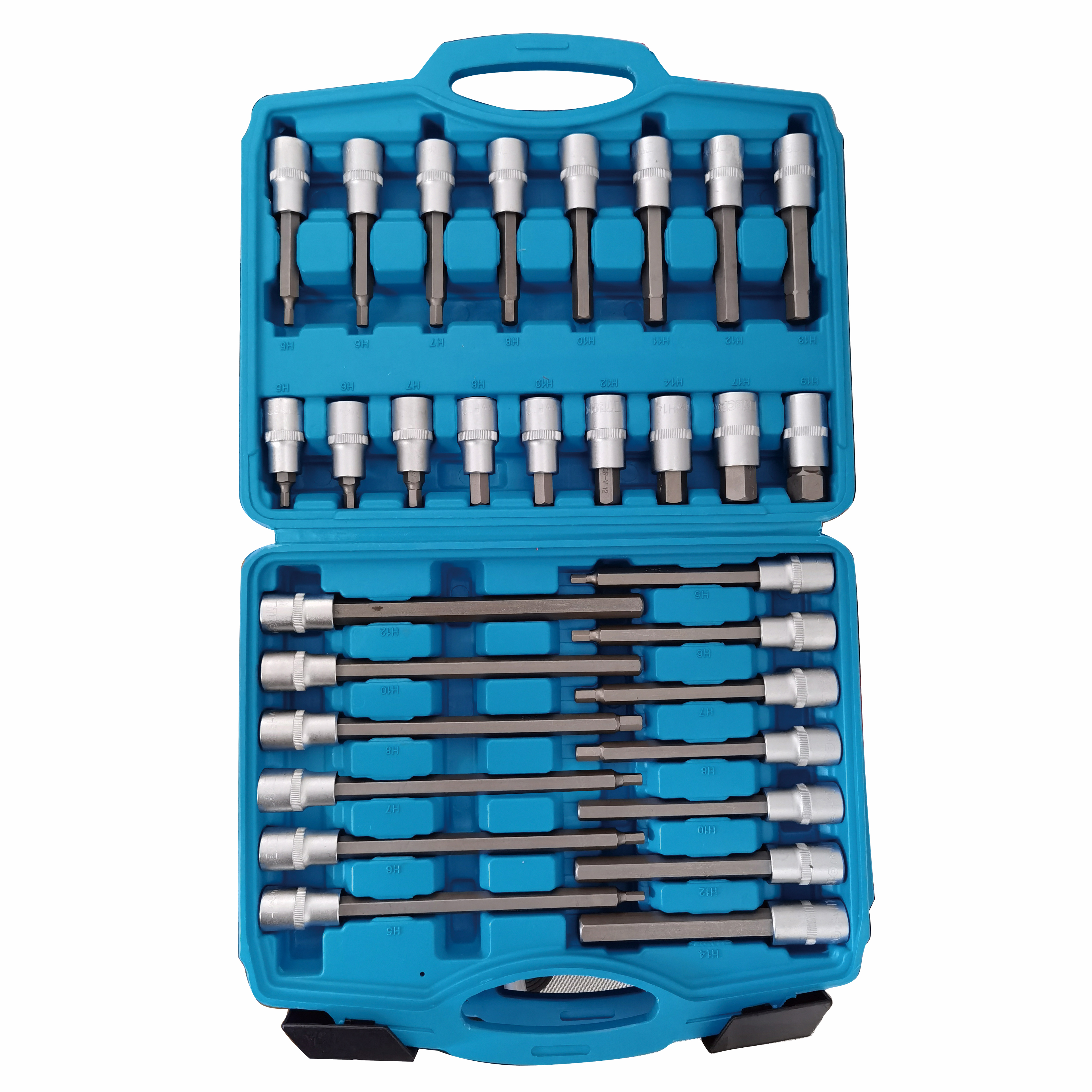 30pcs 1/2"DR Extra Long Bit Socket set