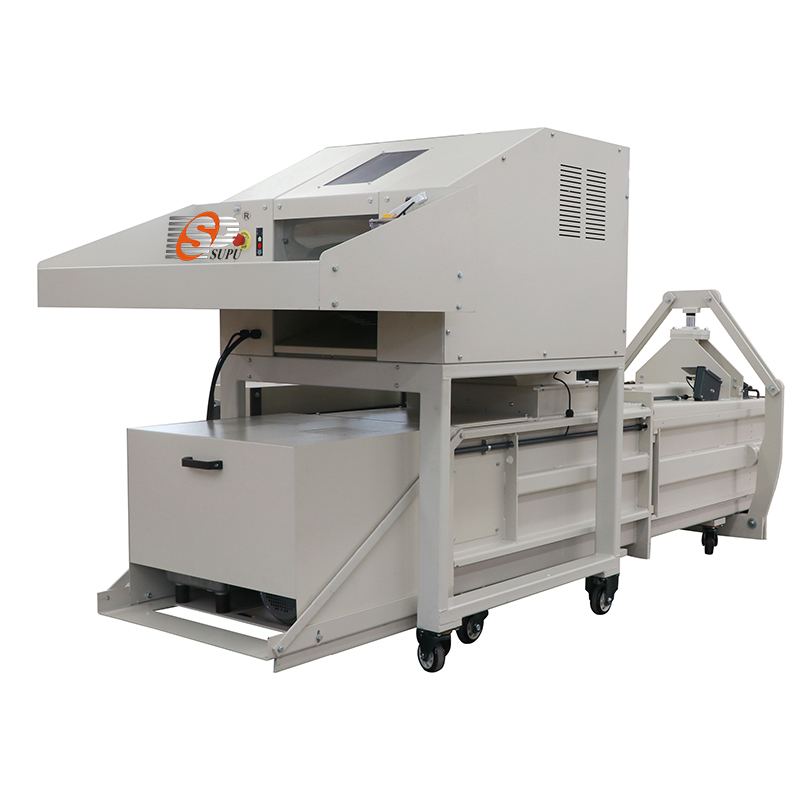 industrial paper shredder with baler