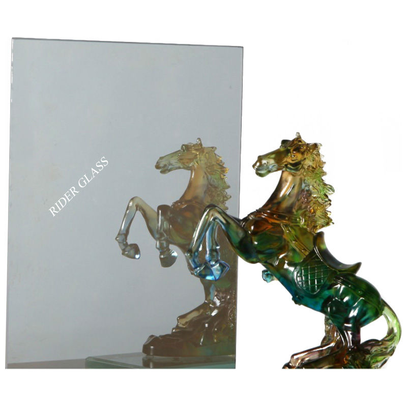 Rider Glass Dark Grey Reflective Coated Mirror