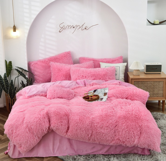 shaggy fleece comforter