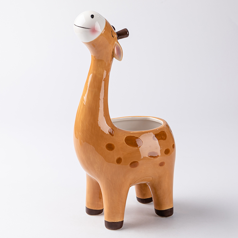 Ceramic giraffe series small flower
