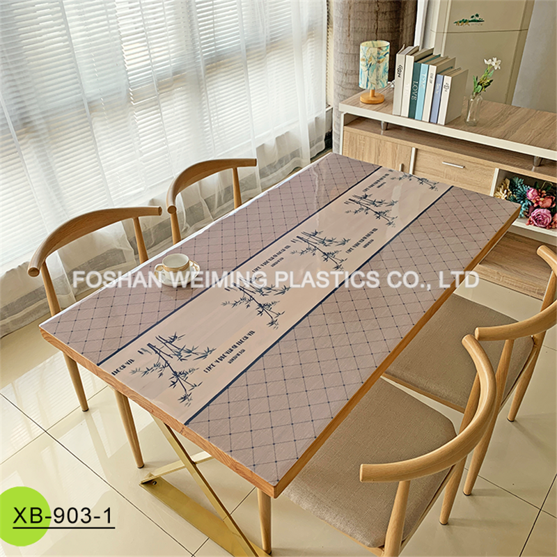 PVC Table Cover With Printed Design
