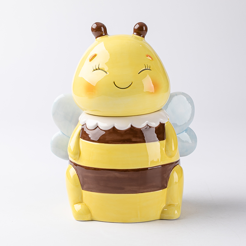 Ceramic wasp series storage jar