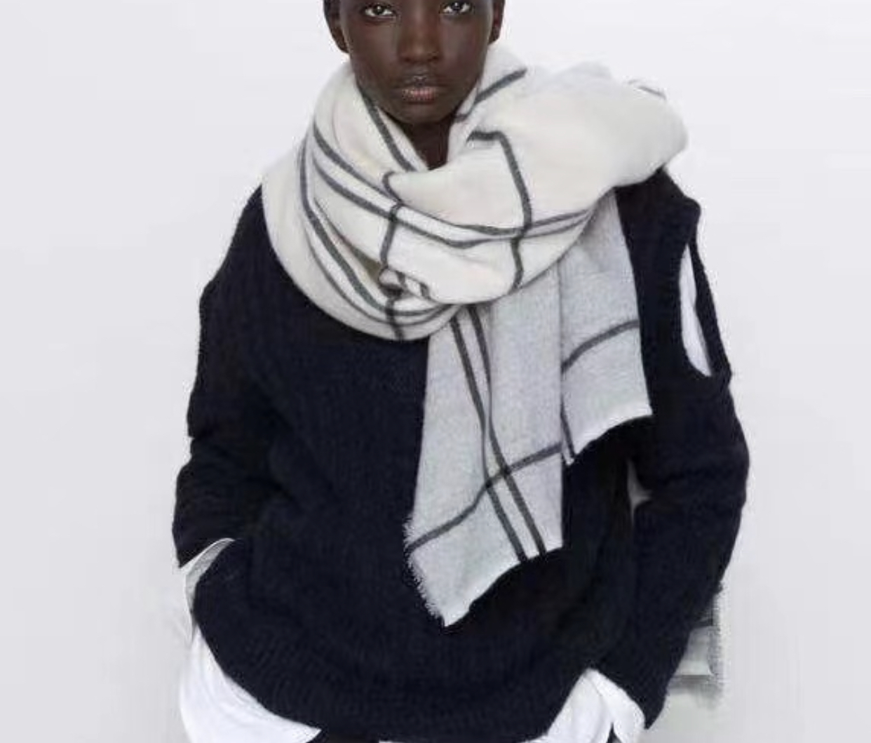 BRAND AW woven scarf for women