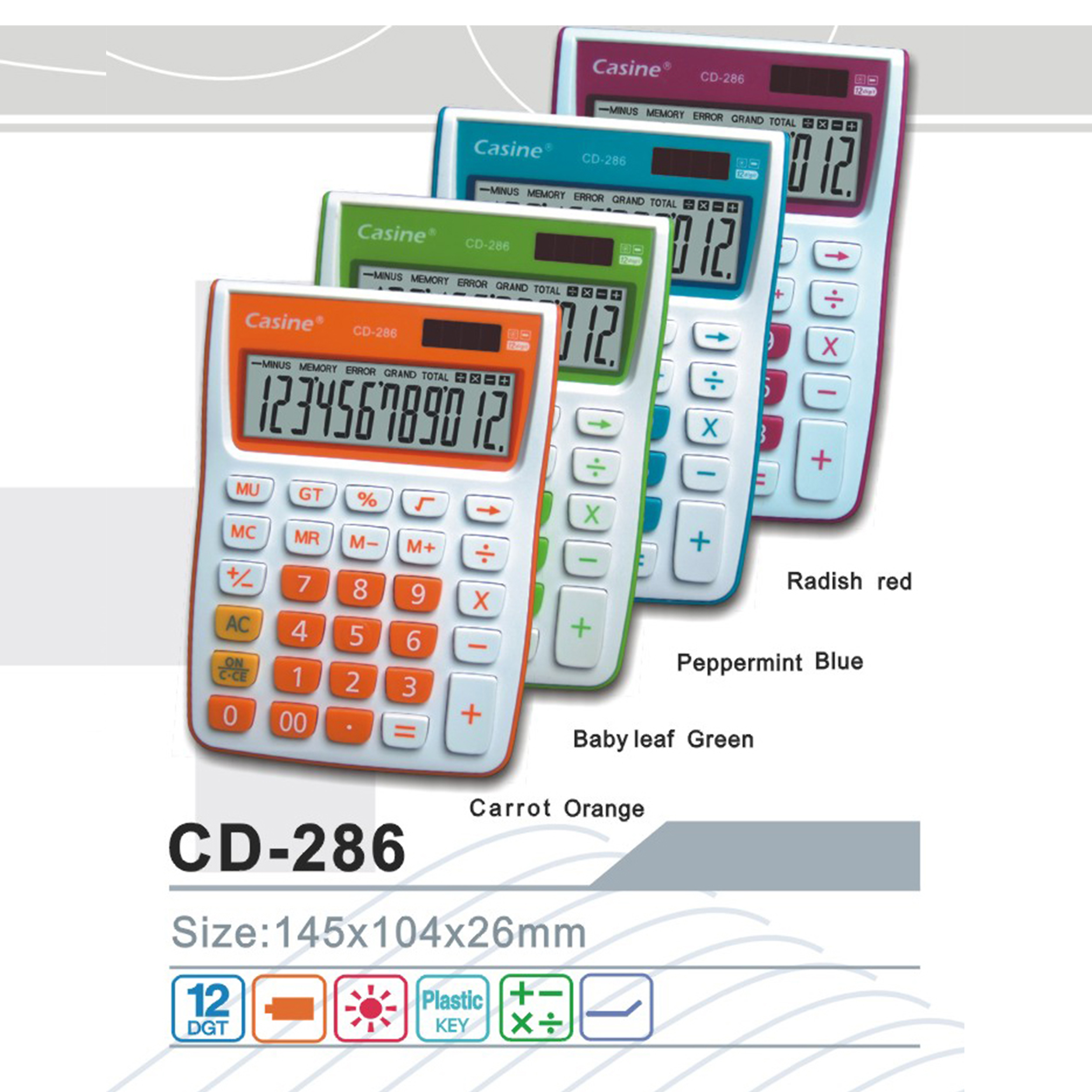 CD-286 - Casine_12-digit desktop calculator