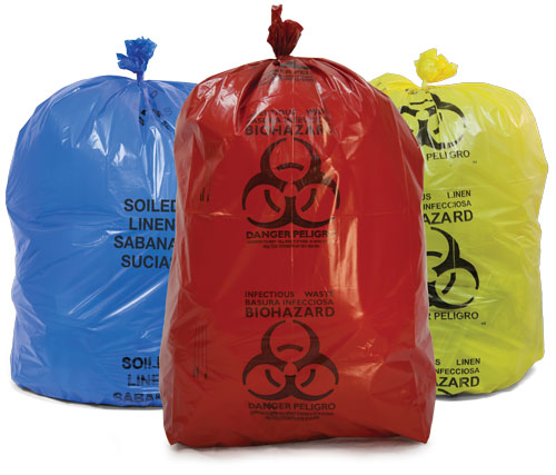disposable plastic garbage bag