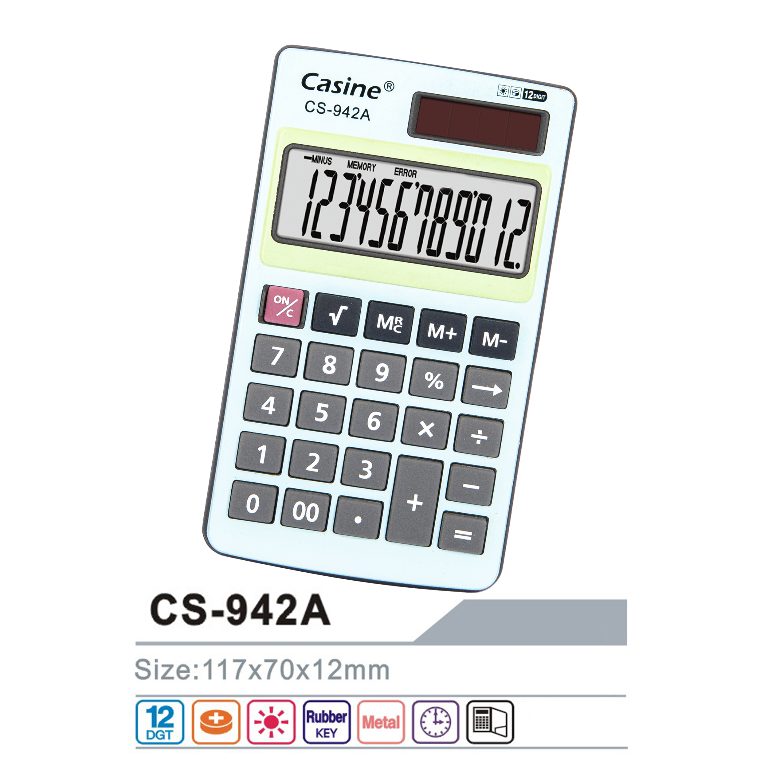 CS-942A - 12-digit pocket calculator - Casine