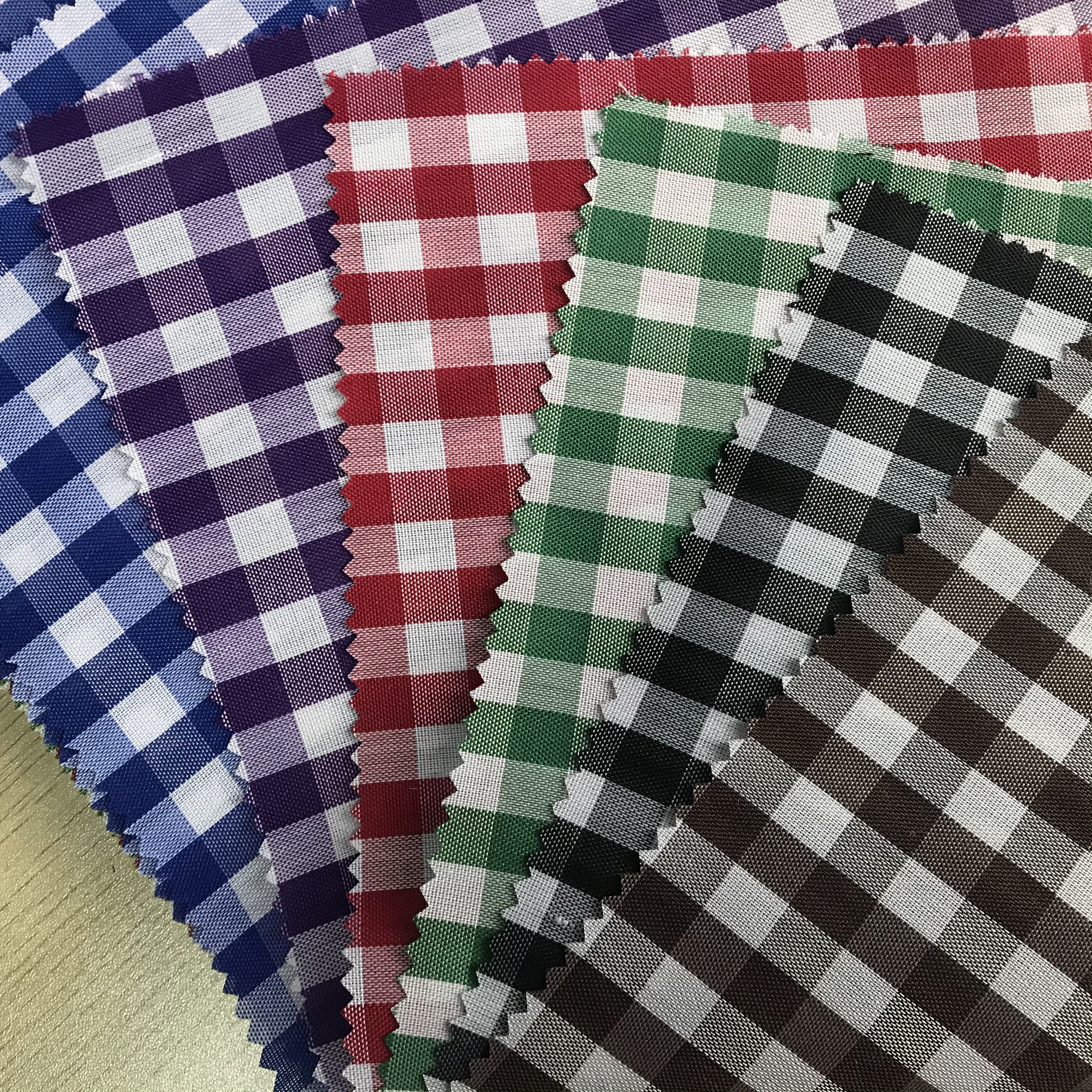 Yarn Dyed Monocheck Polyester Fabric
