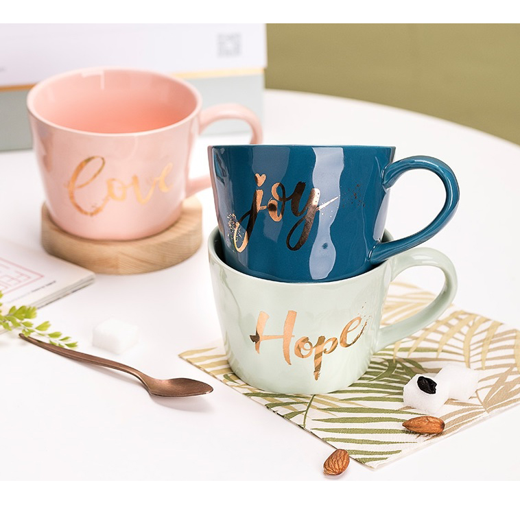 Valentine's day mug, Valentine's day dinner set, gold dinner set, gold mug