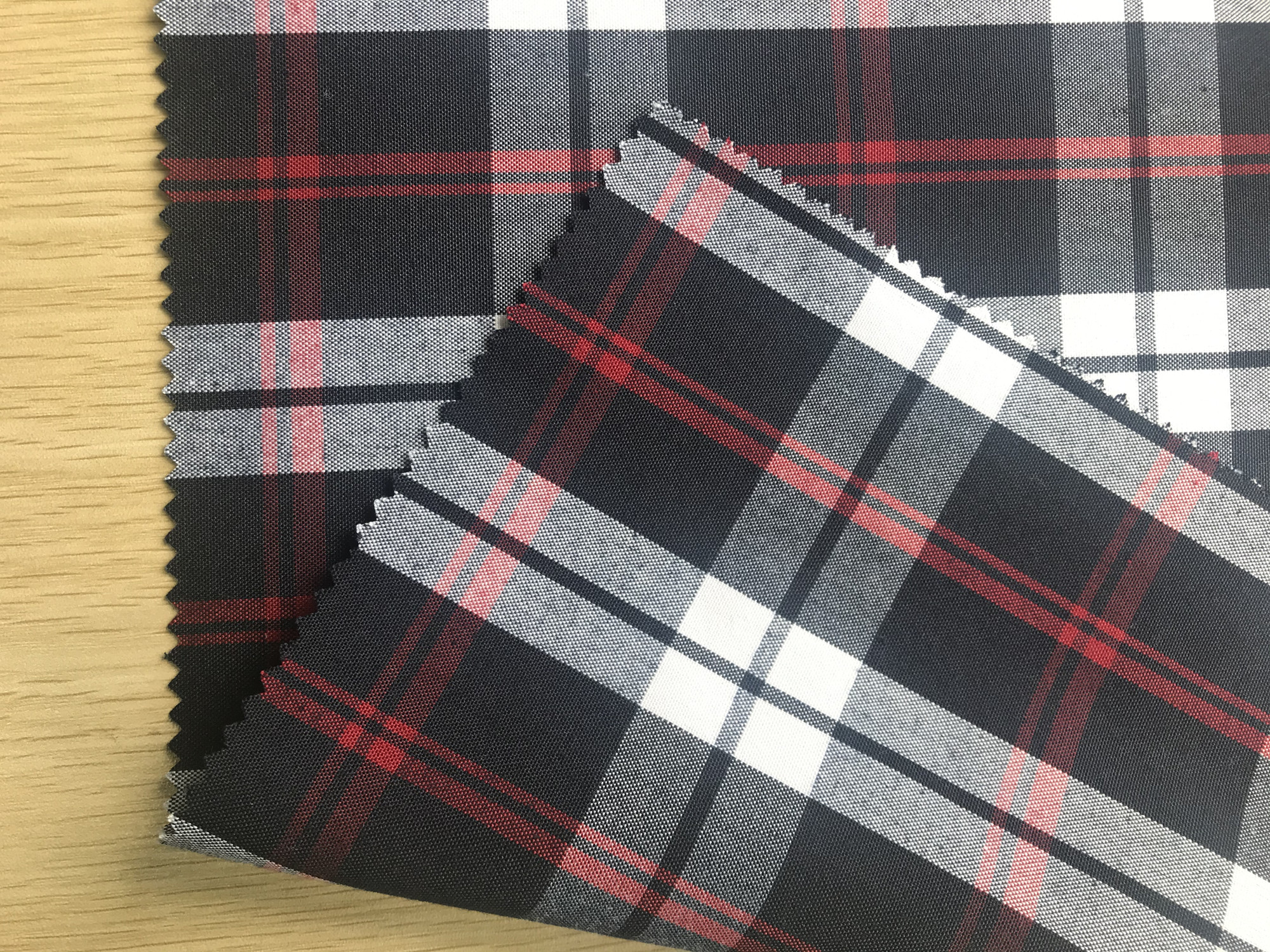 Checked Polyester Fabric For Apron