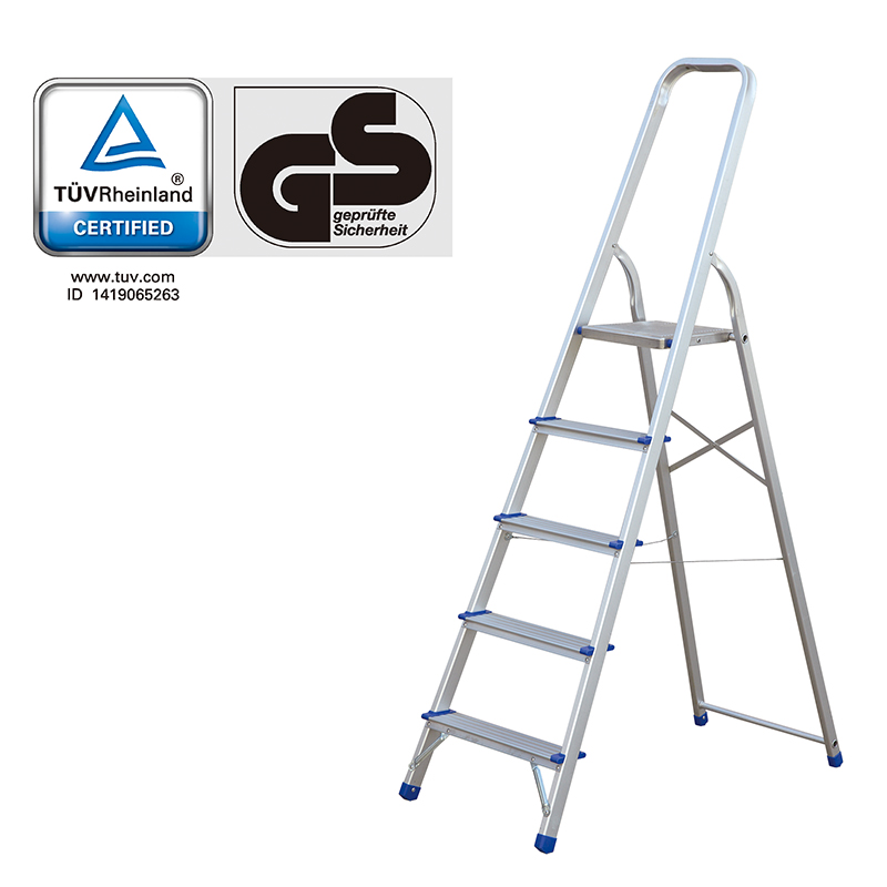 5-step alumnium household ladder with GS