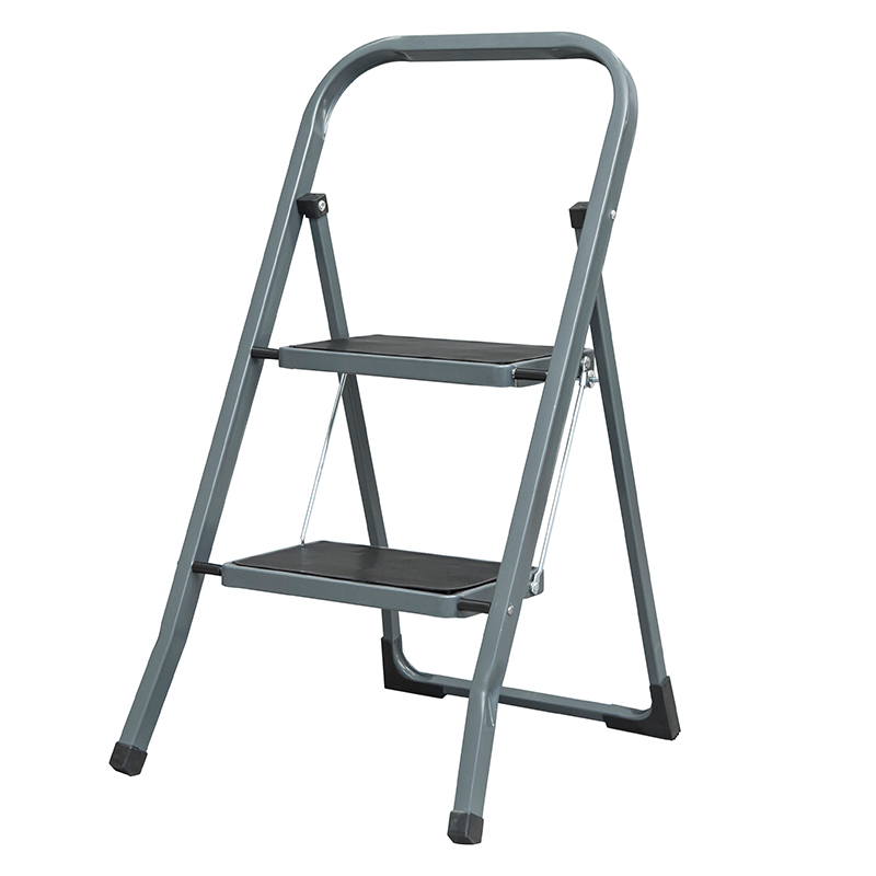 2 step stool with rubber mat with EN14183