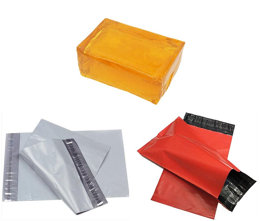 hot melt PSA adhesive for PE courier bag sealing