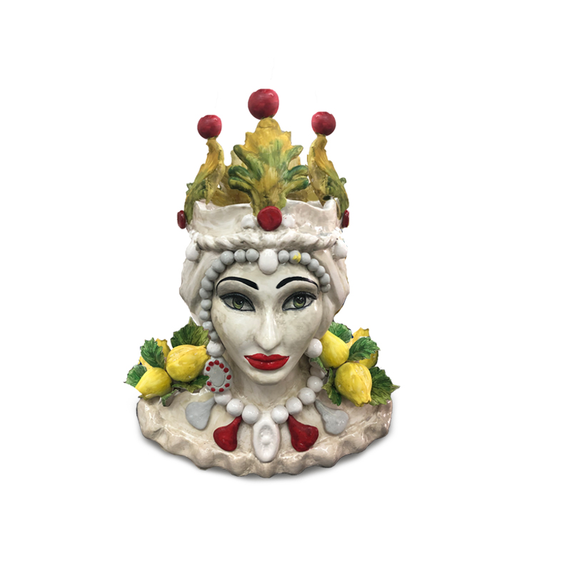 Porcelain Garden Pot Face Head Flower Planter